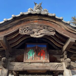 埼玉嵐山町の赤鬼・緑鬼のいる鬼鎮神社にて