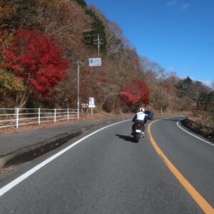 冬の房総スカイラインを走る