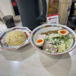 中華料理宝華さんの宝そば&半チャーハン