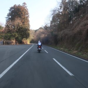 冬のグリーンふるさとラインを走る