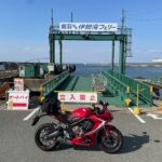 伊良湖岬伊勢湾フェリー乗り場で乗船を待つCBR650R②