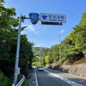 R42の和歌山県すさみ町辺りを流す