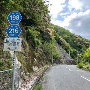 新緑の和歌山r198を走る