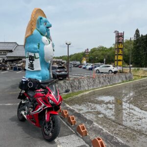 滋賀県甲賀市信楽町の狸たちとwith CBR650R②