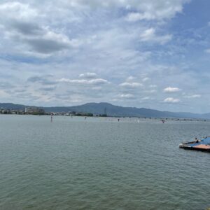 琵琶湖下流の瀬田川エリアの風景にて