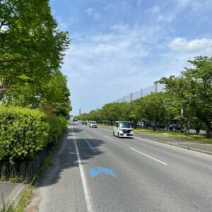 琵琶湖沿いのさざなみ街道を走る