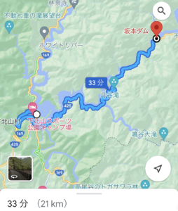 R425(池原ダム~坂本ダム)Map