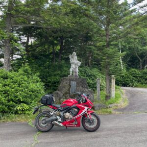 政井みねの碑with CBR650R