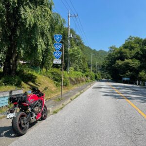 国道400,121,352の重複エリアにてwith CBR650R