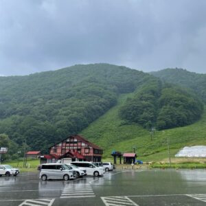「道の駅 尾瀬檜枝岐」にて雨避難中