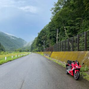 雨上がりの樹海ライン／R352を走るwith CBR650R