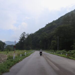 雨上がりの樹海ライン／R352を走るchizuo