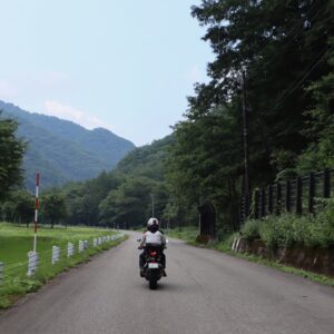 雨雲に向けて「道の駅 尾瀬檜枝岐」を出発
