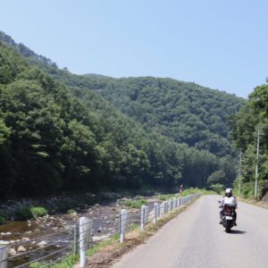 清涼感を感じつつ国道352号を走る