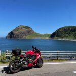 大佐渡北西の自然の造形のシンボル「大野亀」with CBR650R