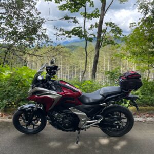林道水ヶ森線を走るwith NC750X