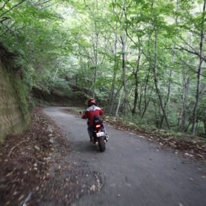 林道水ヶ森線を走るchizuo②