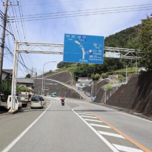 勝沼IC付近の甲州街道を走る②