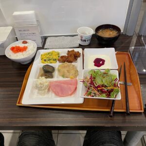 スーパーホテル小倉駅南口のビュッフェ形式の朝食