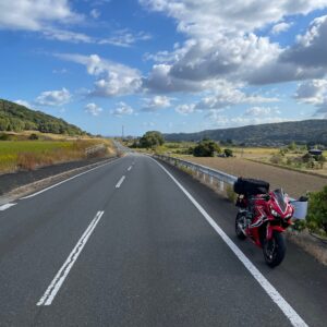 広域農道「京築アグリライン」を走るwith CBR650R