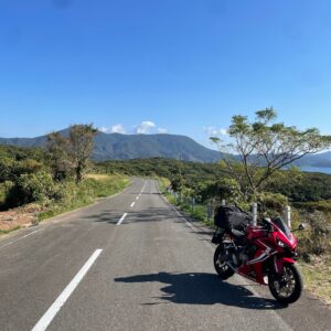 生月サンセットウェイを走るwith CBR650R