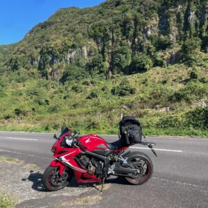 生月サンセットウェイを走るwith CBR650R