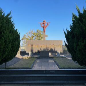 平戸ザビエル教会の殉教者の慰霊碑