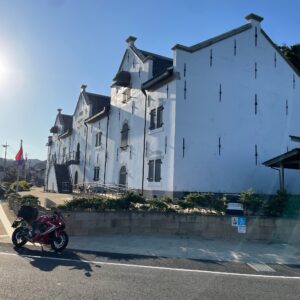 平戸オランダ商館にてwith CBR650R