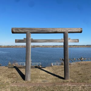 香取神宮一ノ鳥居(津宮鳥居)にて