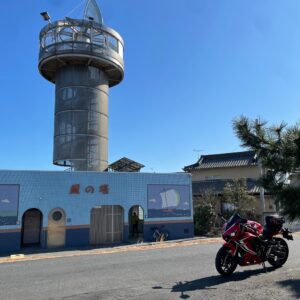 霞ヶ浦・風の塔にてwith CBR650R
