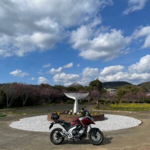 花の広場公園花夢花夢にてwith NC750X