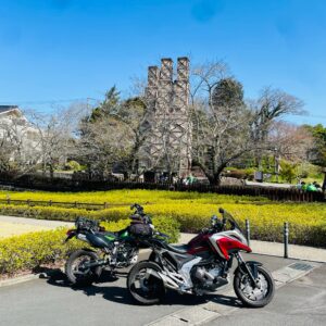 春の韮山反射炉にてwith NC750X & Dトラ