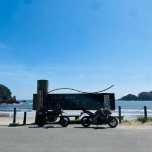 弓ヶ浜海岸にてwith NC750X & Dトラ