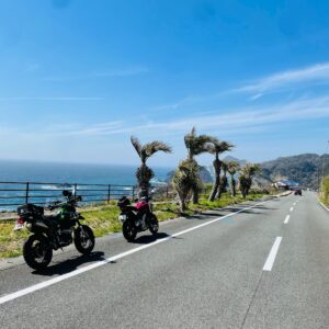 南伊豆のユウスゲ公園にてwith NC750X & Dトラ